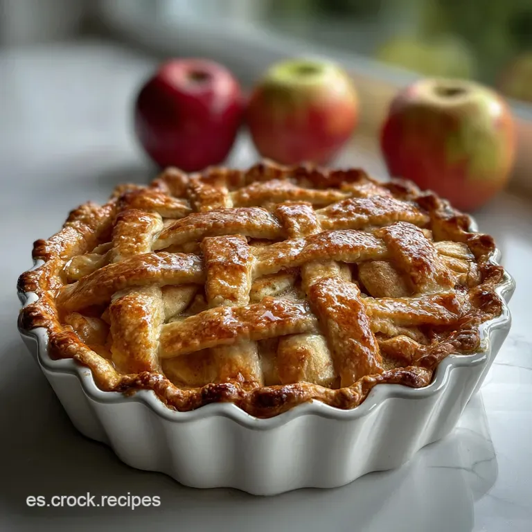 Tarta Casera Crujiente de Manzana y Canela