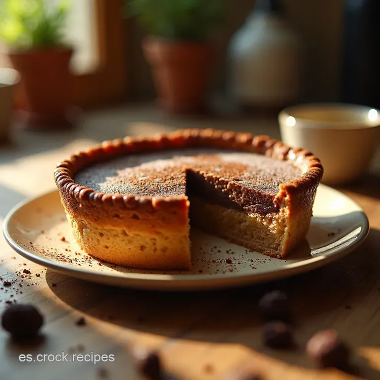 Tarta Cremosa De Caf&eacute; Y Chocolate presentation