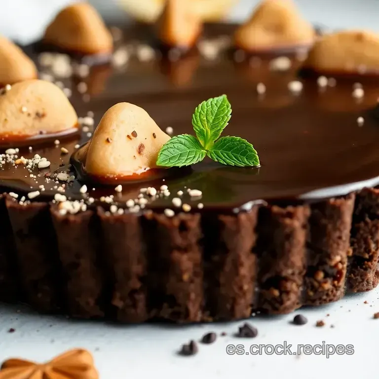 Tarta Crujiente De Chocolate Y Cacahuete &iexcl;Sin Horno! presentation