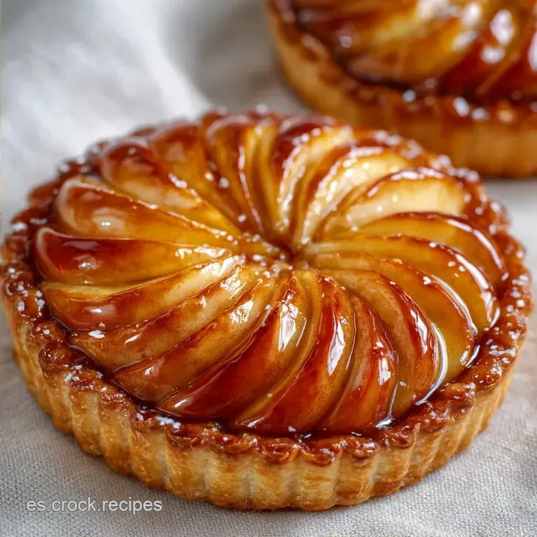 Tarta De Manzana Con Mermelada: Crujiente y Dorada