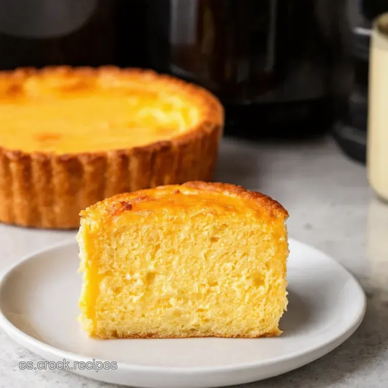 Tarta De Queso Cremosa En Air Fryer Lista En Un Tris presentation