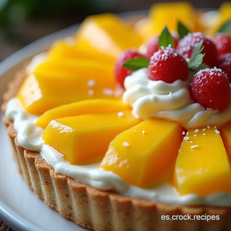 Tarta Fresquita de Mango y Coco