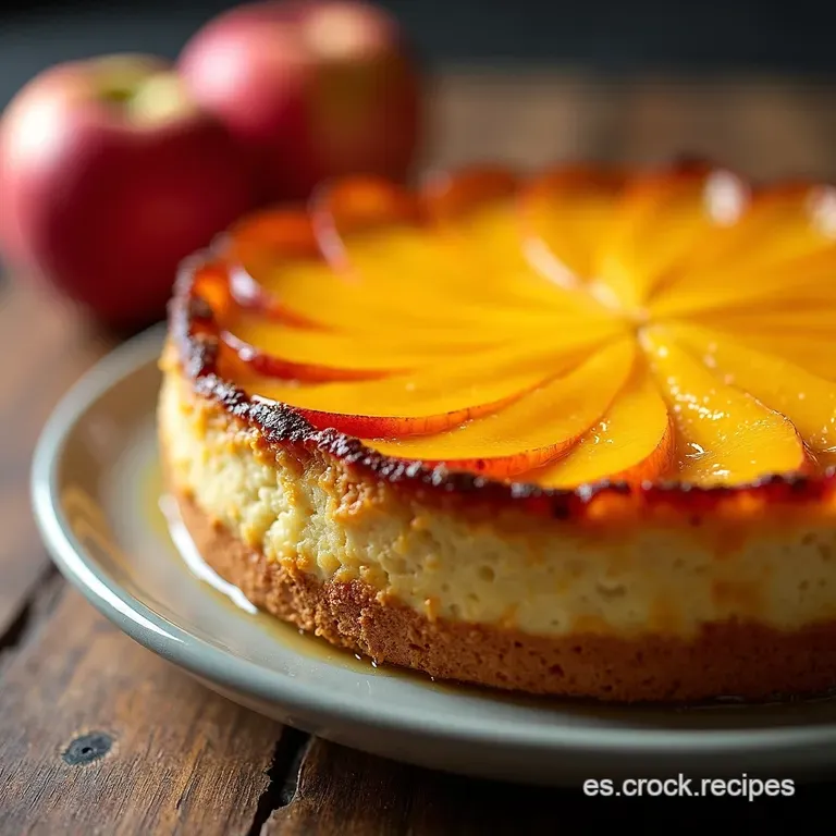 El Volteo Dorado Tarta de Manzana Invertida Caramelizada Perfecta