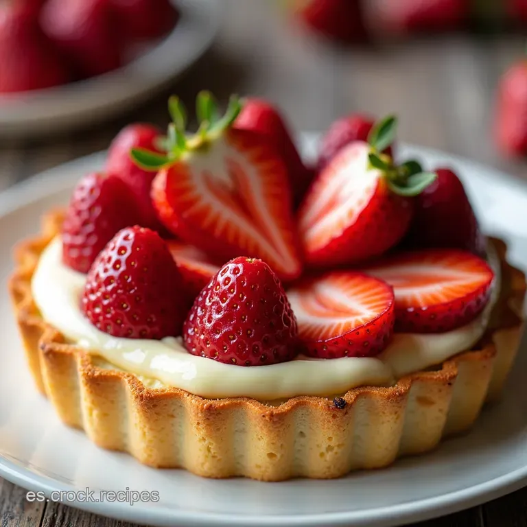 Tarta de la Abuela Base Crujiente Crema Sedosa y Fresas de Huerta