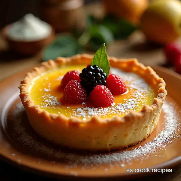 Tarta R&uacute;stica De Manzana Y Almendras Con Toque De Naranja presentation