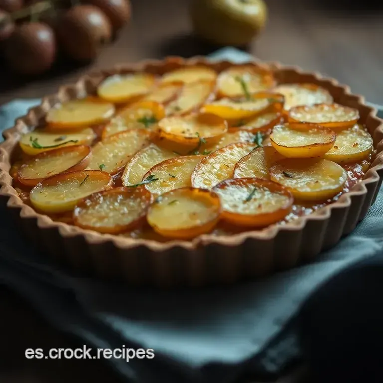 Tarta R&uacute;stica De Papa Y Queso: Un Abrazo En Cada Bocado presentation