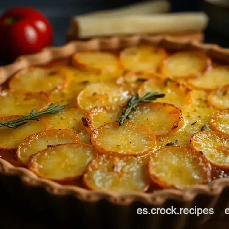 Tarta R&uacute;stica de Papa y Queso: Un Abrazo en Cada Bocado