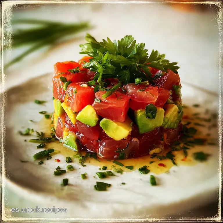 Receta de Tartar de Atn con Aguacate