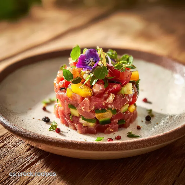 Tartar de Fuet Receta: Aperitivo R&aacute;pido