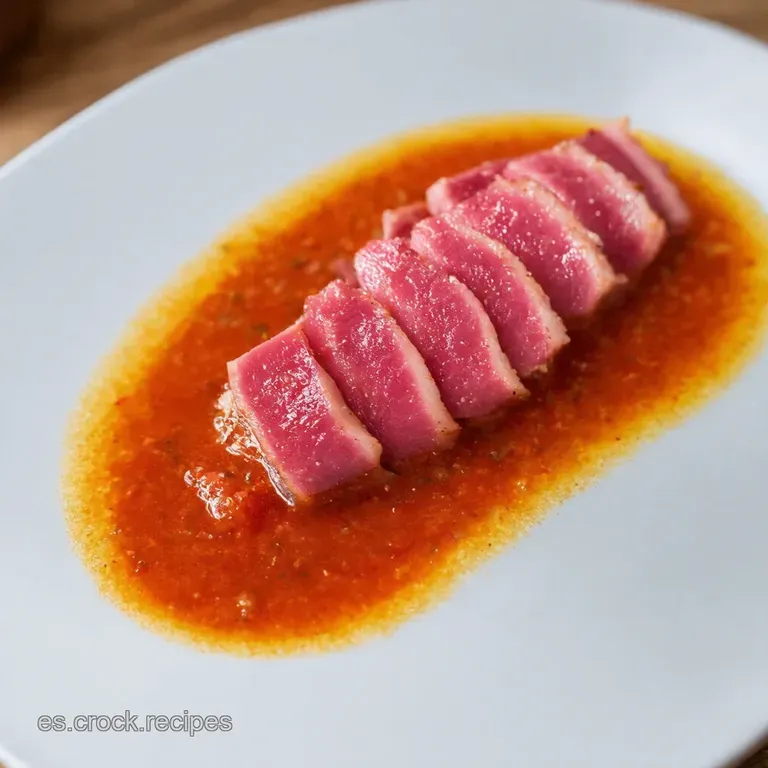 Tataki de At&uacute;n con S&eacute;samo y Salsa Ponzu Casera