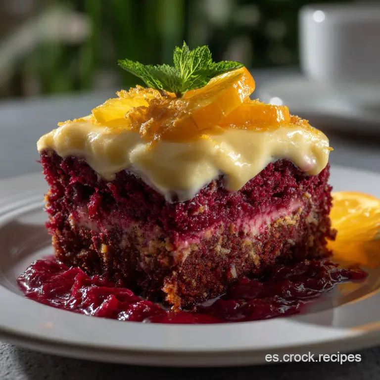 Torta de Remolacha y Naranja: La Receta H&uacute;meda