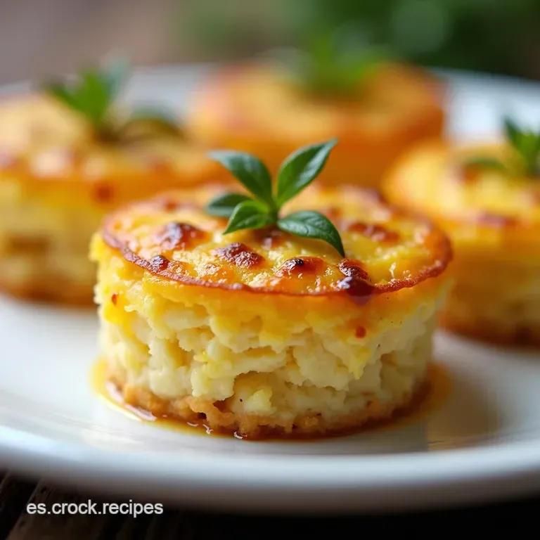 Tortilla Espa&ntilde;ola en Miniatura Un Cl&aacute;sico en Bocados