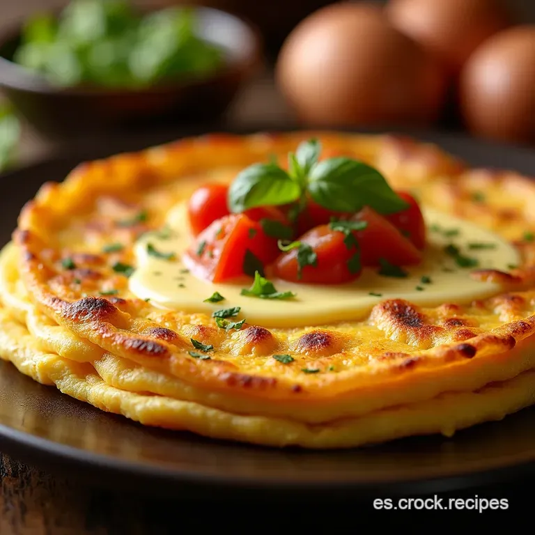 Tortilla Express Con Amor Receta De 1 Huevo presentation