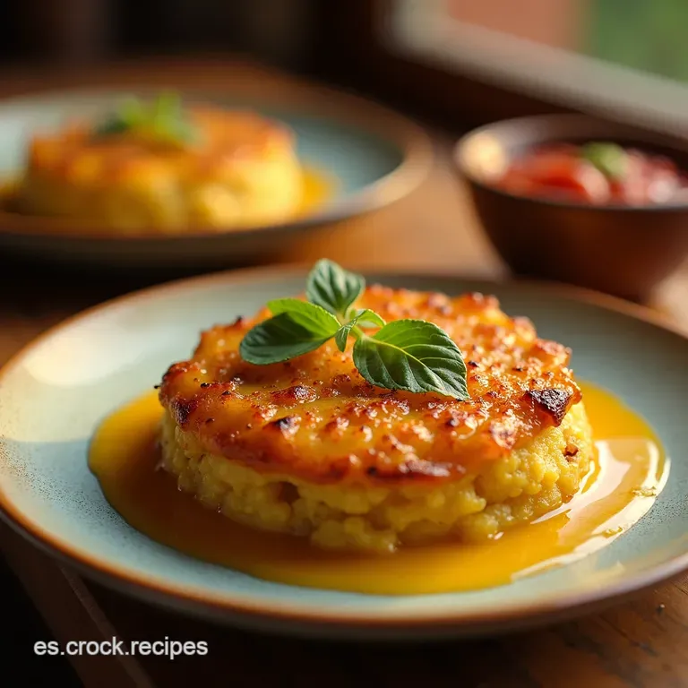 Energ&iacute;a Ma&ntilde;anera Tostones Rellenos De Avena Y Pl&aacute;tano Con Revuelto R&aacute;pido presentation