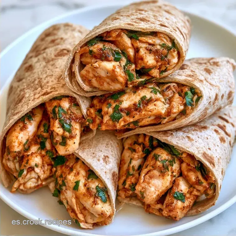 Wraps De Pollo Saludables: Pechuga y Verduras